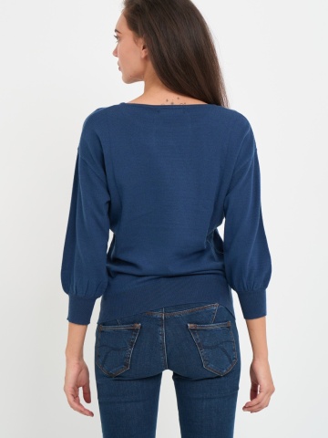 Timeout - Pulover dama de culoare uniforma si logo aplicat - Img 4
