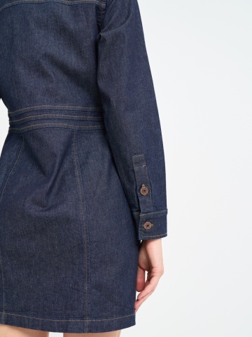 Timeout - Rochie dama din denim cu maneca lunga - Img 7