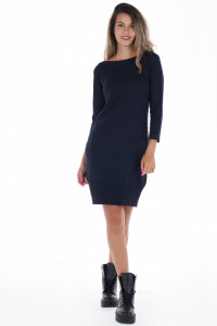 Timeout - Rochie dama din tricot subtire cu maneci 3/4