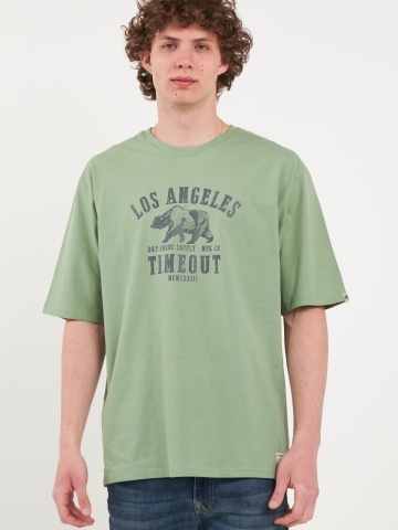 Timeout - Tricou barbat cu imprimeu logo - Img 5