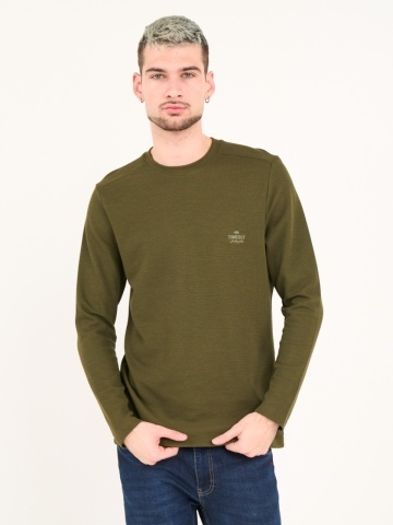 Timeout - Tricou barbat cu maneca lunga si detalii logo - Img 4