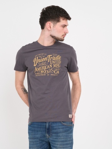Timeout - Tricou barbat cu maneca scurta si imprimeu grafic