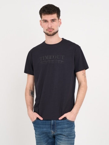 Timeout - Tricou barbat cu maneca scurta si imprimeu logo