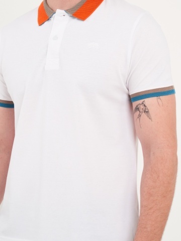 Timeout - Tricou barbat polo de culoare uniforma - Img 2