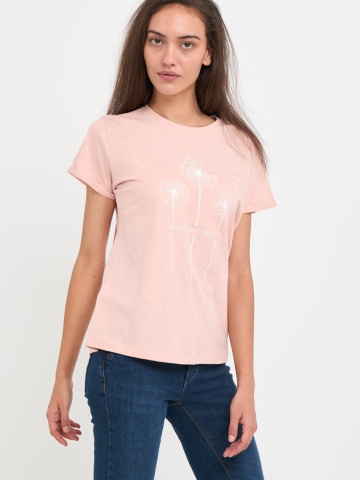 Timeout - Tricou dama cu imprimeu si detalii grafice - Img 3