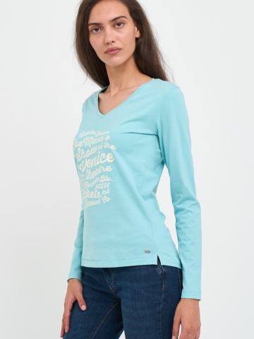 Timeout - Tricou dama cu maneca lunga cu imprimeu texturat - Img 5