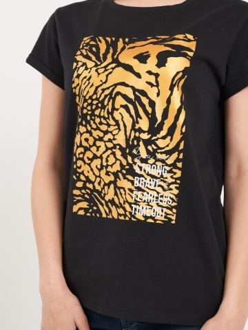 Timeout - Tricou dama cu maneca scurta si imprimeu grafic - Img 4