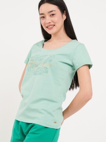 Timeout - Tricou dama cu maneca scurta si imprimeu grafic - Img 3