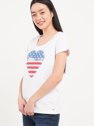 Timeout - Tricou dama cu maneca scurta si imprimeu grafic - Img 5