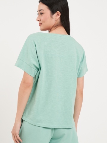 Timeout - Tricou dama cu maneca scurta si imprimeu text - Img 3