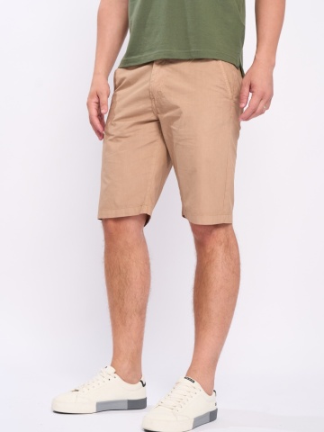 Kenvelo - Bermude barbat de culoare uniforma cu buzunare oblice - Img 6
