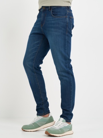 Kenvelo - Blugi barbat slim aspect usor decolorat - Img 6