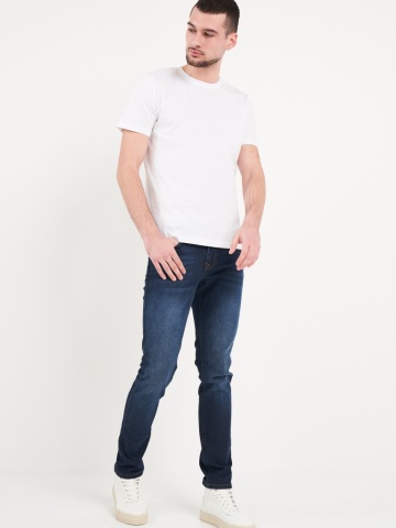 Kenvelo - Blugi barbat slim cu aspect decolorat - Img 4