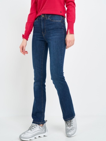 Kenvelo - Blugi dama bootcut cu aspect usor decolorat - Img 8