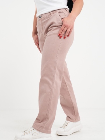 Kenvelo - Pantaloni lungi dama de culoare uniforma cu buzunare - Img 4