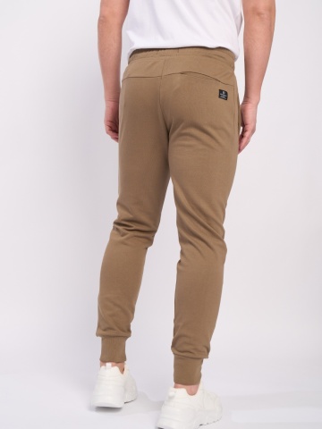 Kenvelo - Pantaloni sport barbat de culoare uniforma cu logo aplicat - Img 3