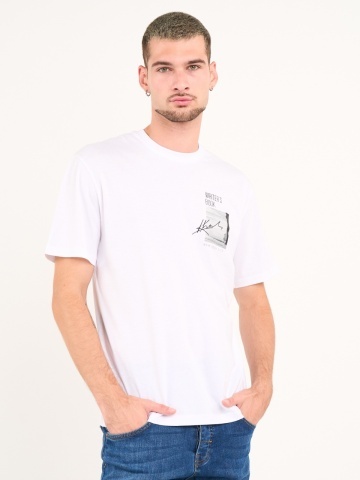 Kenvelo - Tricou barbat cu maneca scurta si imprimeu