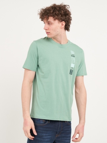 Kenvelo - Tricou barbat cu maneca scurta si imprimeu