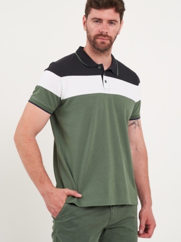 Kenvelo - Tricou barbat polo multicolor - Img 3