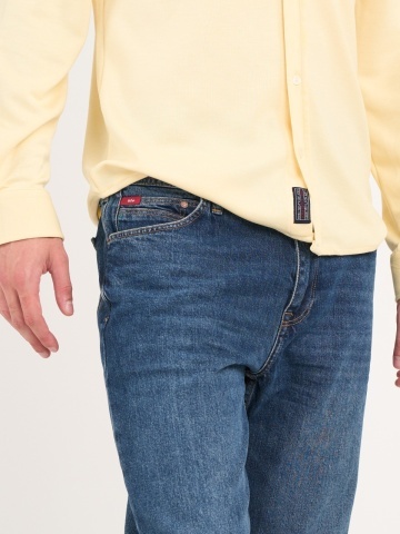 Lee Cooper - Blugi barbat regular cu aspect usor decolorat - Img 2