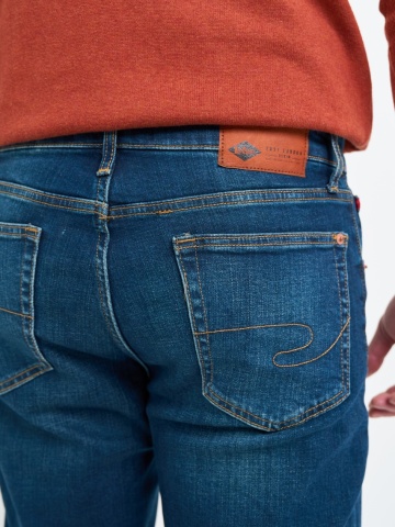 Lee Cooper - Blugi barbat regular fit cu aspect decolorat - Img 2