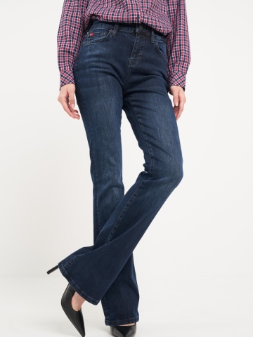 Lee Cooper - Blugi dama bootcut cu aspect usor decolorat - Img 8