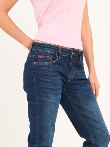 Lee Cooper - Blugi dama boyfriend cu aspect decolorat - Img 2