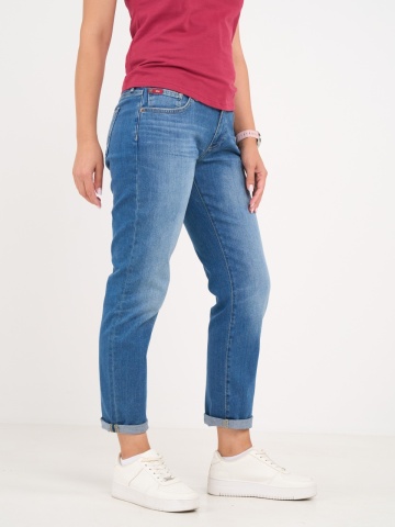 Lee Cooper - Blugi dama boyfriend cu aspect decolorat - Img 3