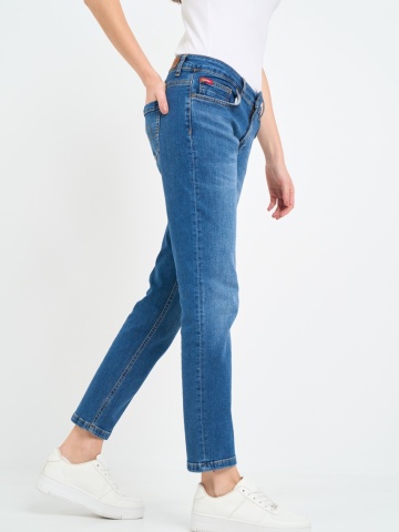 Lee Cooper - Blugi dama boyfriend cu aspect decolorat - Img 6
