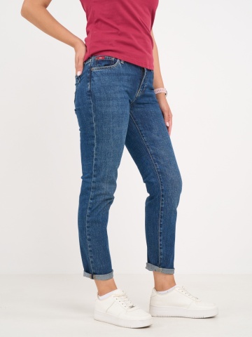 Lee Cooper - Blugi dama girlfriend de culoare uniforma - Img 3