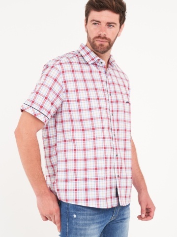Lee Cooper - Camasa barbat maneca scurta cu model in carouri - Img 3