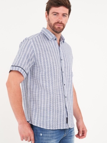 Lee Cooper - Camasa barbat maneca scurta cu model in dungi - Img 3