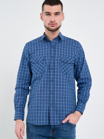 Lee Cooper - Camasa barbat regular cu model in carouri mici