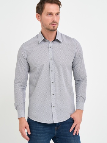 Lee Cooper - Camasa barbat slim cu maneca lunga si model - Img 5