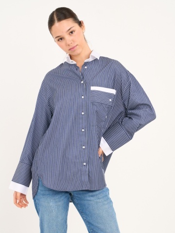 Lee Cooper - Camasa dama cu maneca lunga si dungi