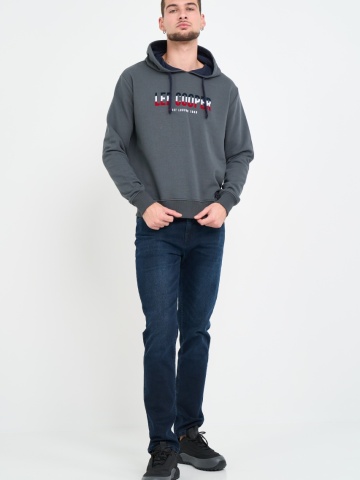 Lee Cooper - Hanorac barbat cu gluga si logo aplicat - Img 12