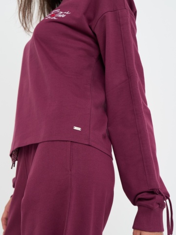 Lee Cooper - Hanorac dama cu logo aplicat - Img 5