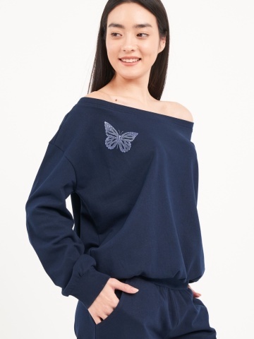 Lee Cooper - Hanorac dama de culoare uniforma cu detalii - Img 3
