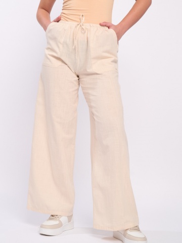 Lee Cooper - Pantaloni dama de culoare uniforma cu buzunare - Img 3