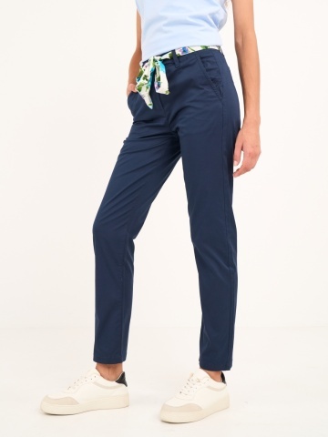 Lee Cooper - Pantaloni lungi dama de culoare uniforma cu detalii