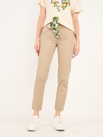 Lee Cooper - Pantaloni lungi dama de culoare uniforma cu detalii - Img 8