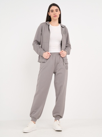 Lee Cooper - Pantaloni sport dama cu buzunare si logo aplicat - Img 9