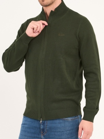 Lee Cooper - Pulover barbat cu fermoar de culoare uniforma - Img 4