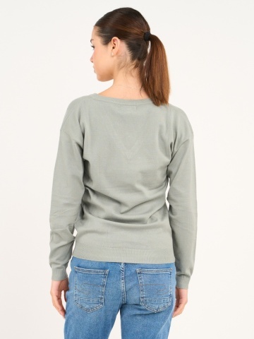 Lee Cooper - Pulover dama cu maneca lunga de culoare uniforma - Img 4