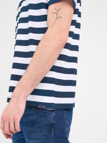 Lee Cooper - Tricou barbat cu maneca scurta si dungi - Img 3