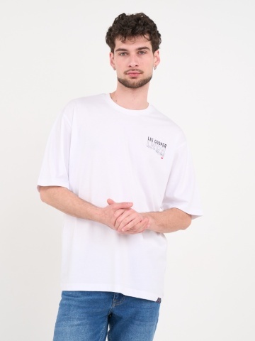 Lee Cooper - Tricou barbat cu maneca scurta si imprimeu grafic