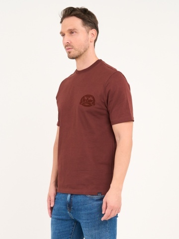 Lee Cooper - Tricou barbat de culoare uniforma cu detalii logo - Img 4