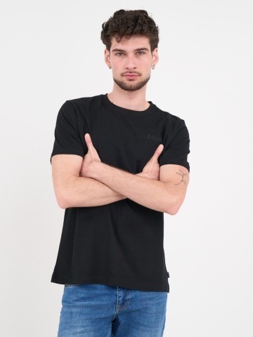 Lee Cooper - Tricou barbat de culoare uniforma cu detalii logo - Img 7