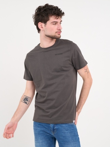 Lee Cooper - Tricou barbat de culoare uniforma cu detalii logo
