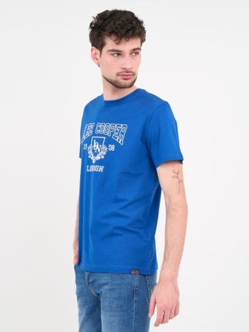 Lee Cooper - Tricou barbat de culoare uniforma cu imprimeu grafic - Img 3